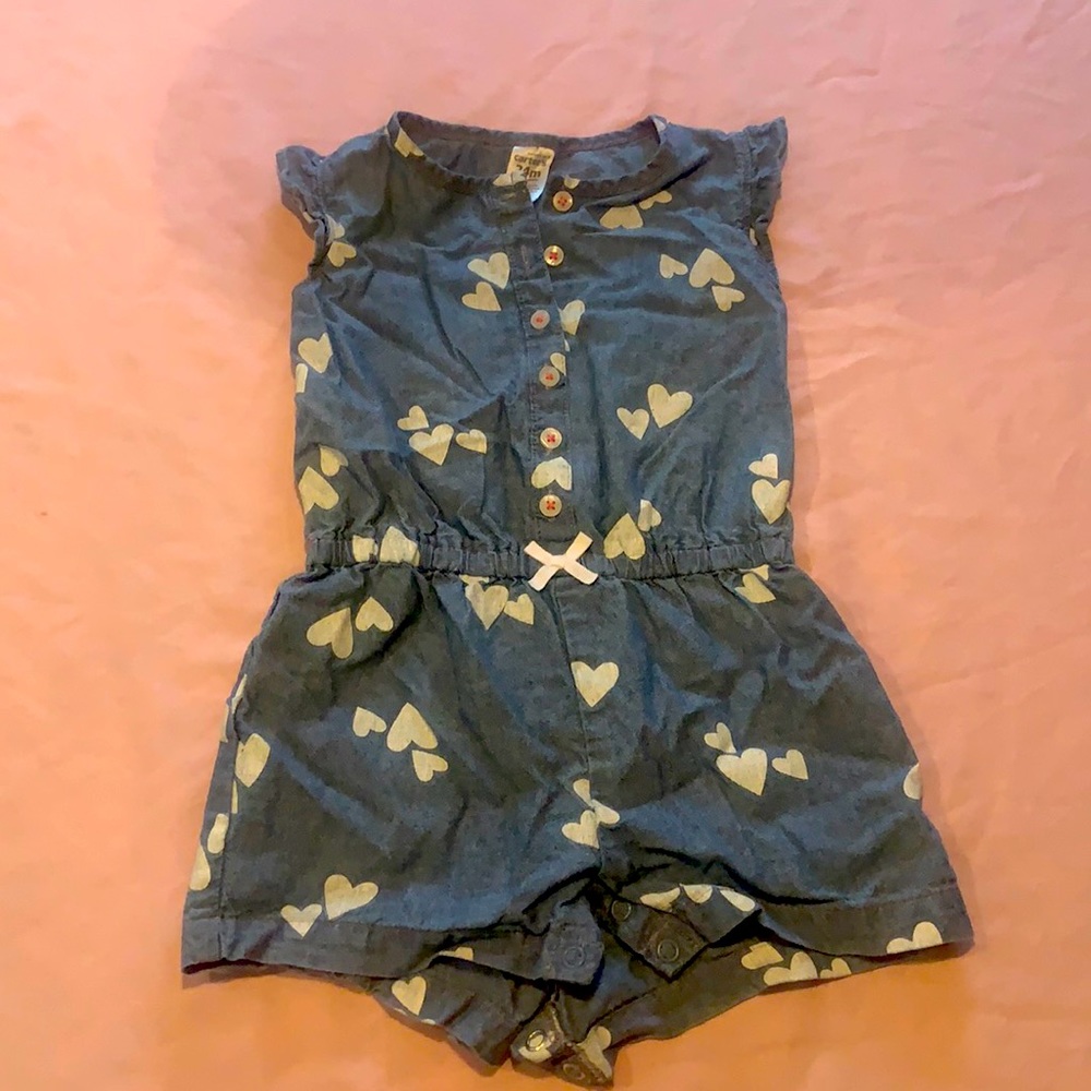 infant blue jean jumpsuit 24M